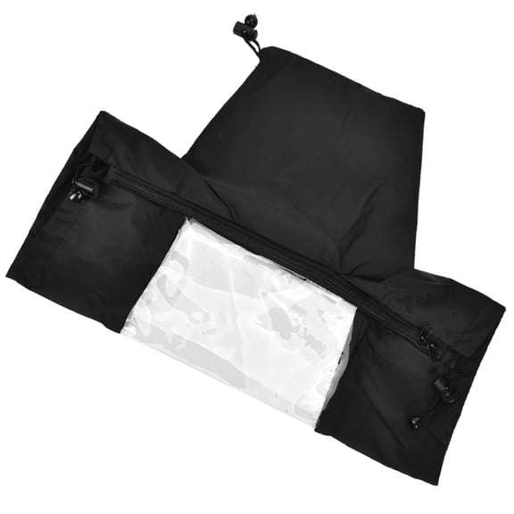 KONTONTY Outdoor Camera Cover Black Polyester Protective Case Photography Accessory 1 Piece