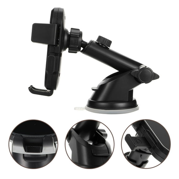 KONTONTY Car Phone Mount Holder with Powerful for Dashboard, & Windshield - Fits All Smartphones and Vehicle Models (Black)