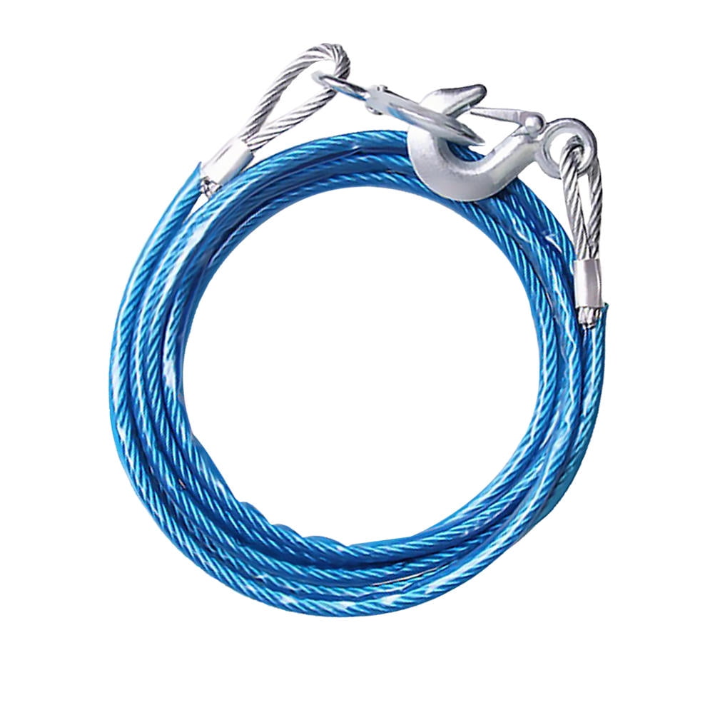 Toing Rope KONTONTY Car Towing Ropes 1Pack Heavy Duty Wire Cable Rope Silver 400 ...
