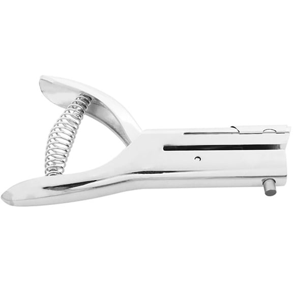 KONTONTY Single Hole Puncher for Paper, Cardboard & Plastic with Stamping Mechanism, Easy to Use and Portable