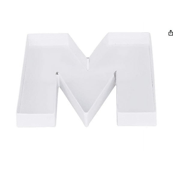 KONTONTY Cardboard Letter Food Trays Charcuterie Board Letter Serving Tray Fruits Salad Cheese Platter Vegetable Food Dish Plate For Birthday Party 8 Inch