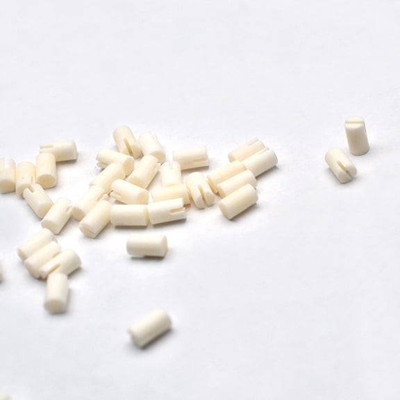 KONTONTY 12pcs White Cattle Bone Banjo String Nut Set for Instruments, with Warm Tone and Performance