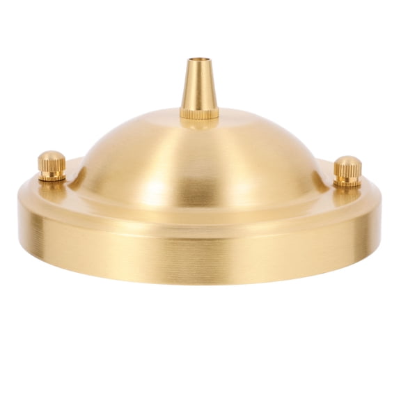 KONTONTY Golden Copper Ceiling Light Cover Plate Vintage Style for Living Room and Cafe Decor