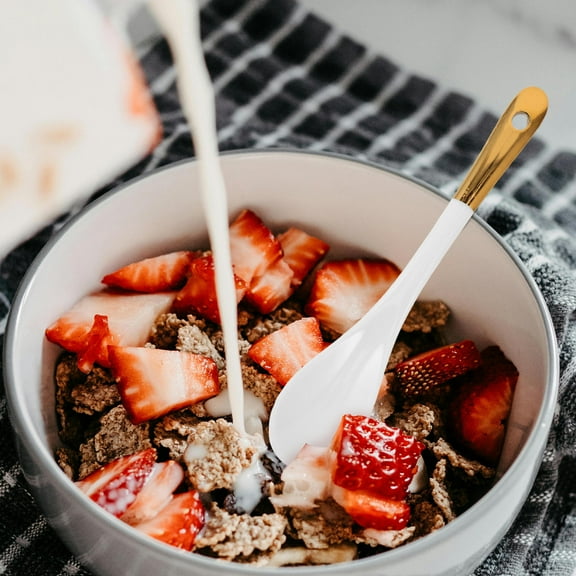 KONTONTY Ceramic Soup Spoon Ceramic Coffee Spoon Dessert Yogurt Tea Milky Tea Spoons Tablespoon Porcelain Spoons For Desserts Coffee Tea