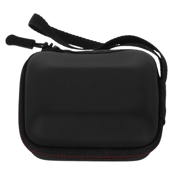 KONTONTY Compact Black Camera Waist Bag with Shockproof Lining and Easy Access Zipper