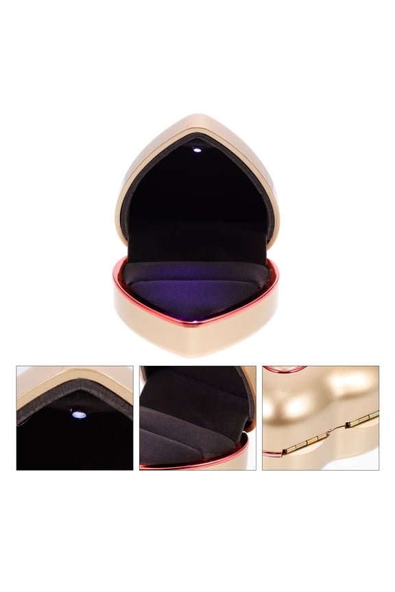 Compact Case with LED Light for Engagement, Anniversary, Wedding, and Special Occasions