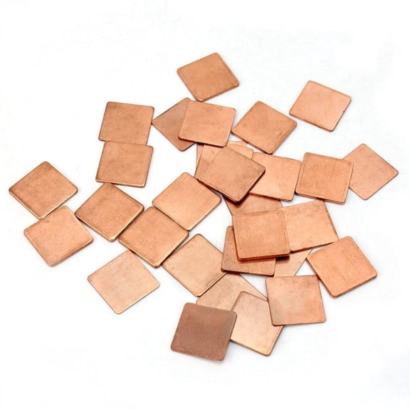 KONTONTY Cooling Pad for 30Pcs Copper Thermal Pads 15mmx15mm Heat Dissipation
