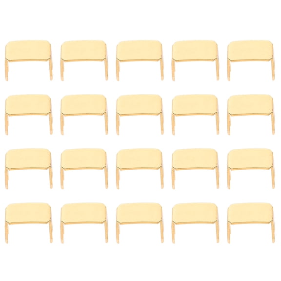 KONTONTY Copper Zipper Repair Kit with 20 Pieces for Fixing Jackets Bags and Clothing Golden