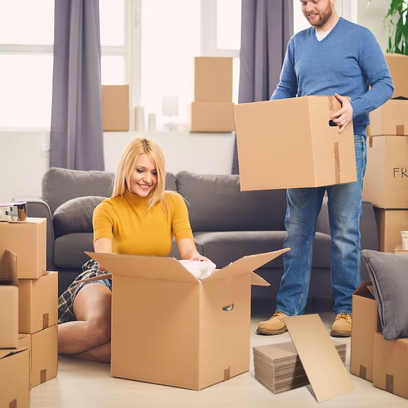 KONTONTY Khaki Corrugated Paperboard Sheets for Packing, Shock Absorption, Versatile and Durable 50Pcs