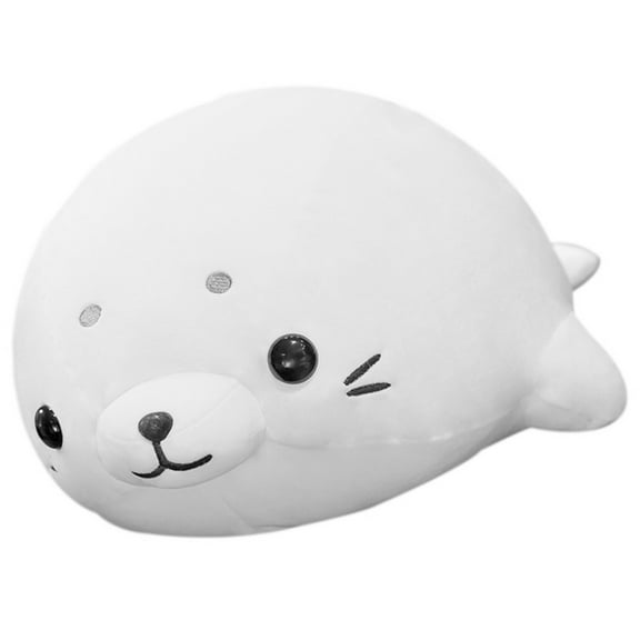 KONTONTY Stuffed Animal Toy Seal Stuffed Toy Plush Comfortable Seal Shaped Hugging 1Set 19.7*9.8*5.9in