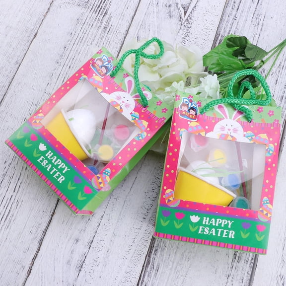 KONTONTY Eco Friendly DIY Easter Eggs Making Kit Craft Materials for Classroom Use