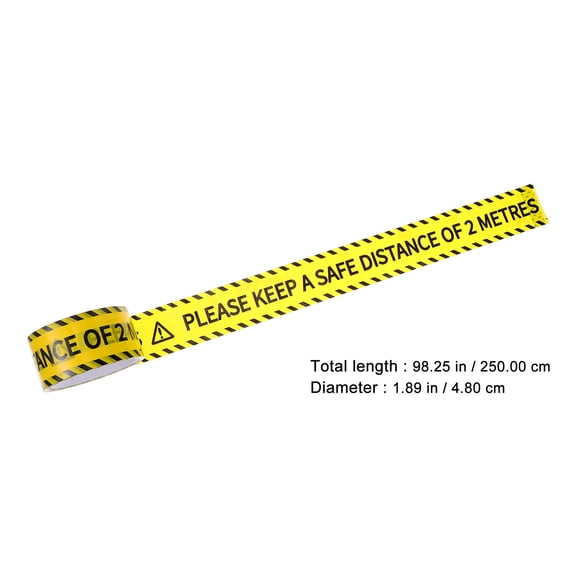 KONTONTY Multicolor Adhesive Warning Tape for Outdoor Floor Marking and Hazard Decoration