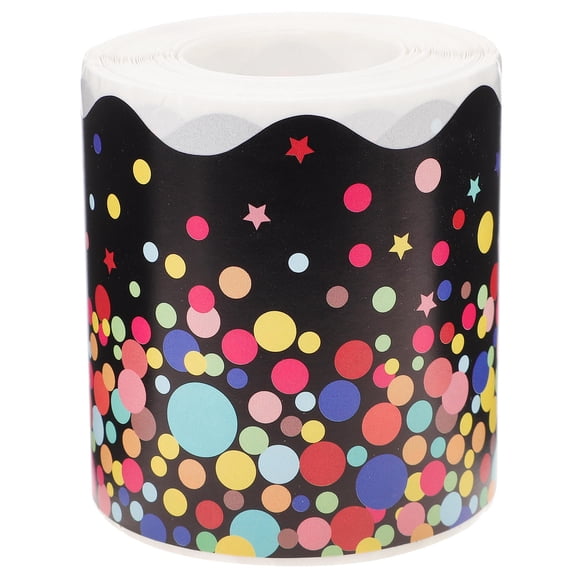 KONTONTY Wavy Decorative Border Trim for Classroom Walls, Boards, and Educational Spaces