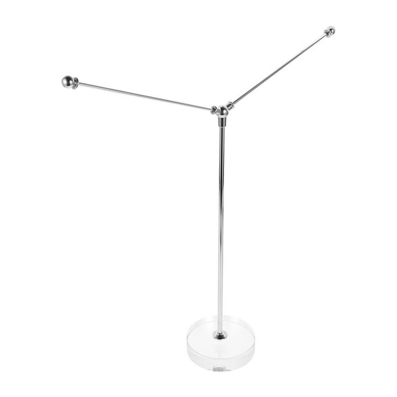 KONTONTY Flag Stand Crystal Transparent for Desktop Flag 1Pcs 3.1X3.1X0.8In