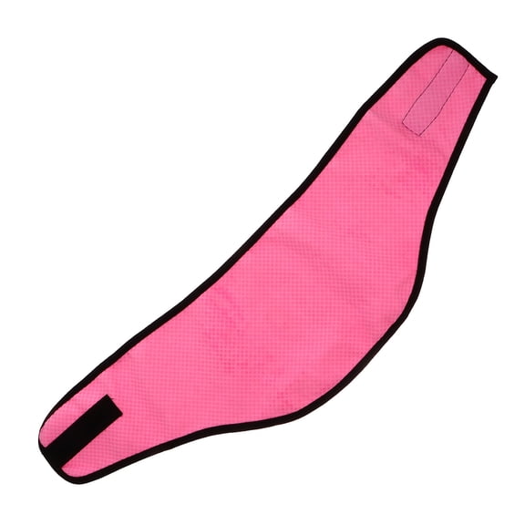 KONTONTY Dog Ice Towel Pink Breathable Cooling Collar for Summer Walks and Heat Protection