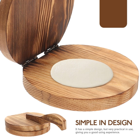 KONTONTY Wooden Dumpling Press Mold - Dough Pressing Tool for Easy Kitchen Dumpling Making and Cooking