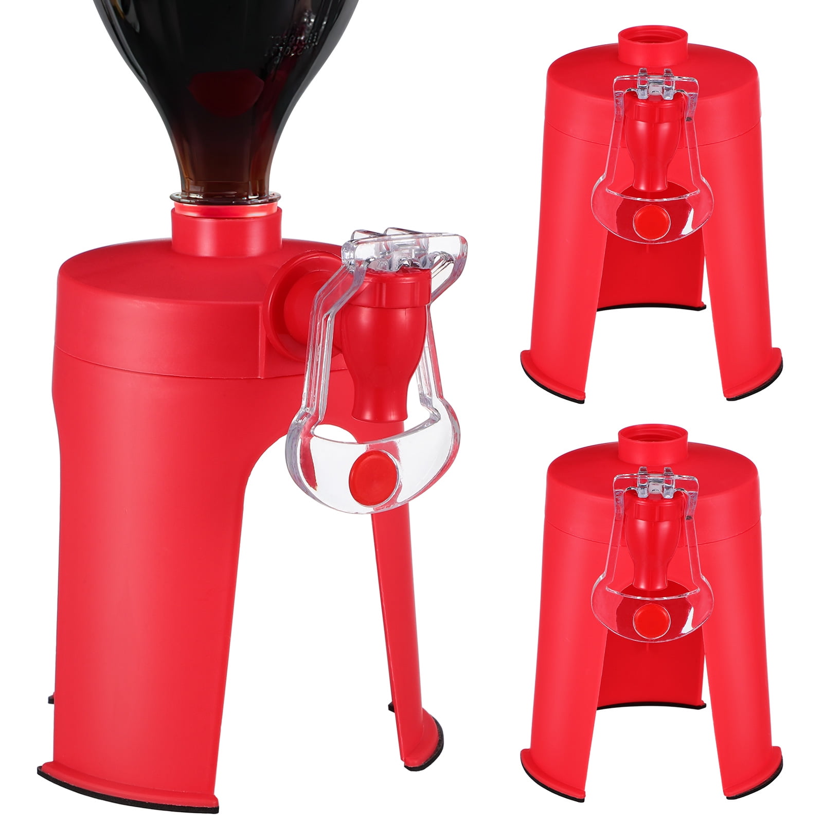 KONTONTY Drink Dispenser Machine with Faucet for Carbonated Beverages 2 Liter 1 Liter