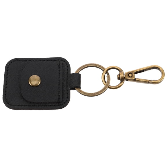 KONTONTY Multifunctional Black PU Keychain Wallet for Travel, Compact and Accessory