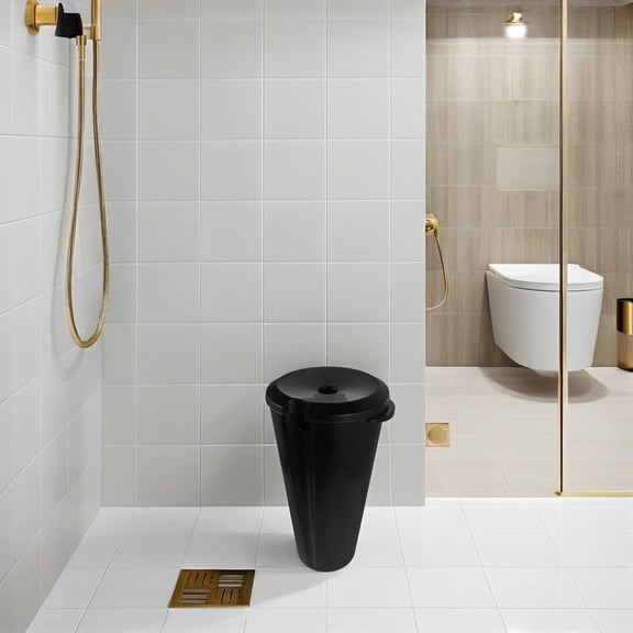 KONTONTY Durable Plastic Hair Basin for Home Use with Builtin Drainage and Spill Control