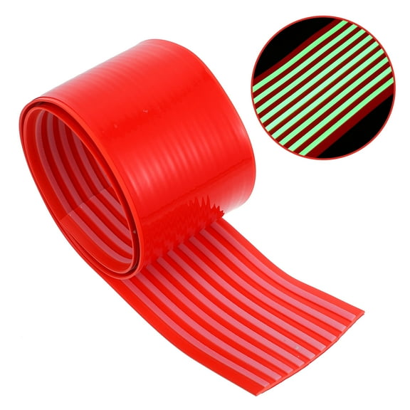 KONTONTY Staircase Step Protector PVC Red Self Adhesive Non Slip Tape For Shower Rooms 1 Set