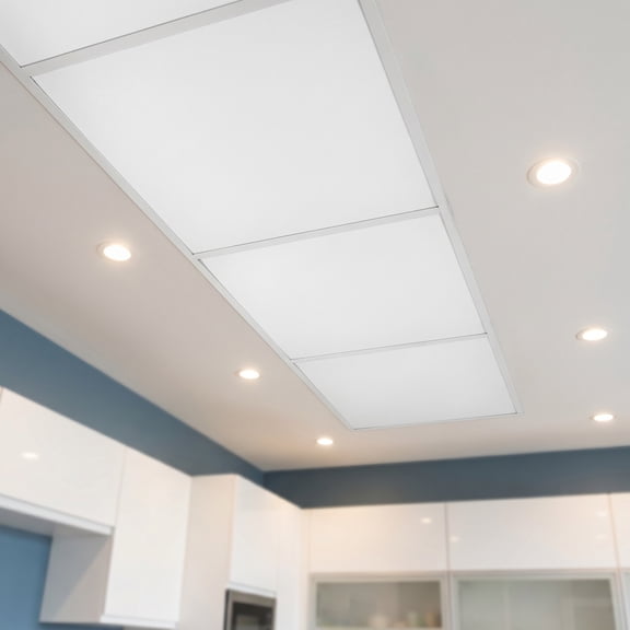 KONTONTY Durable White Aluminum Ceiling Boards with Interlocking Design for Bathroom and Kitchen Remodeling
