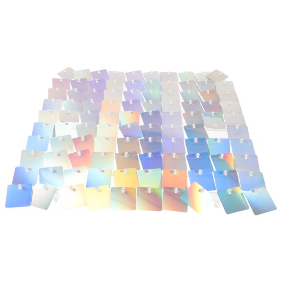 KONTONTY Easy Install Multi Color Shimmer Backdrop Panel Decorative Wall Accent for Parties