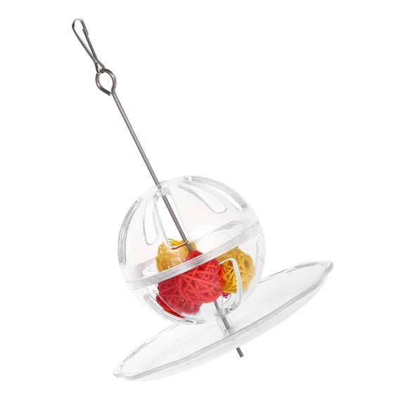 KONTONTY Durable Acrylic Parrot Foraging System, Transparent, Keeps Birds Busy and Happy