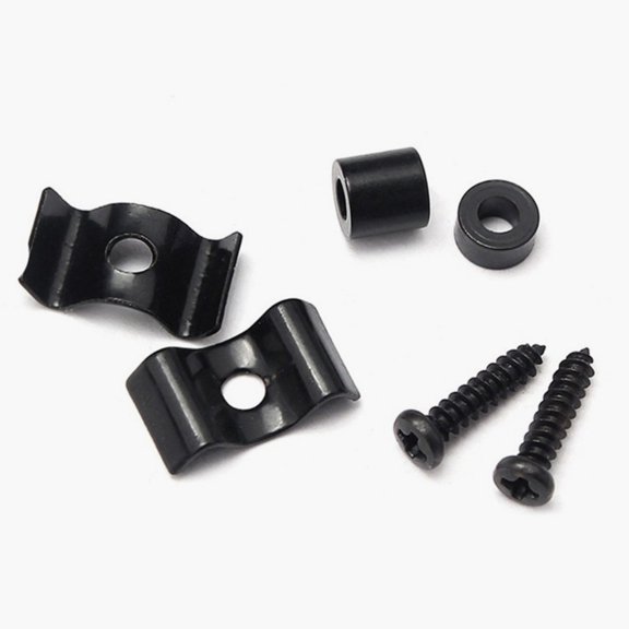 KONTONTY Electric Guitar String Tree Retainer Black with Mounting Screws and Stable Locking Feature