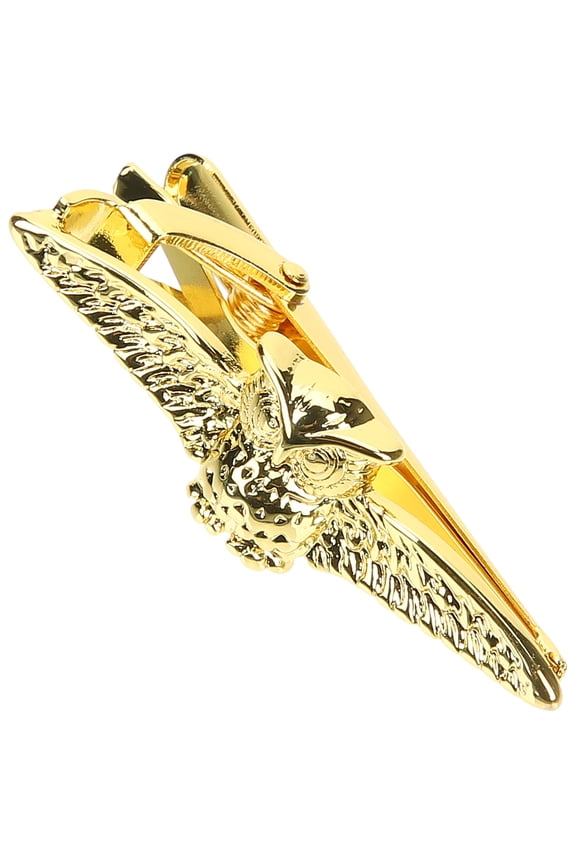 Formal Tie Clip Golden Alloy Necktie Accessory for Boyfriends and Male Friends 1Set