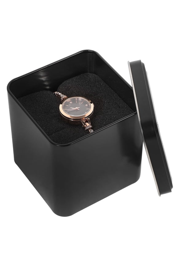 Elegant Womens Watch Black Bracelet and Giving