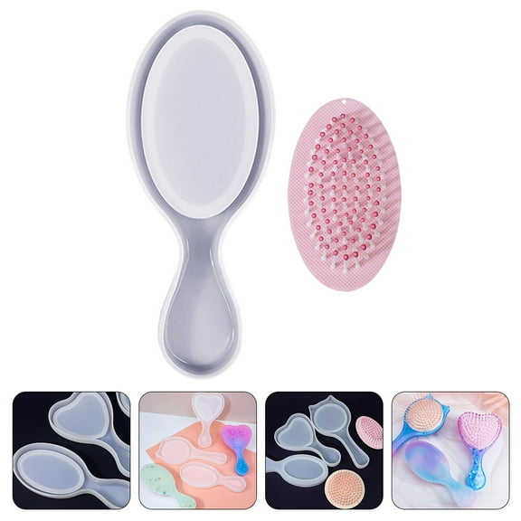 KONTONTY Comb Crafting Silicone Mold 1 Set Assorted Color Reusable Casting Mold for Friends Interested in Handcrafts