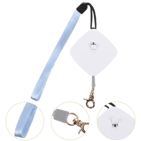 KONTONTY White Nylon Retractable Dog Leash for Small Pets, Extendable for Outdoor Walking and Training