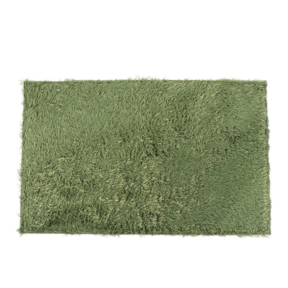 KONTONTY Decorative Olive Green Fake Grass Reptile Mat Cotton Material for Iguana Cage