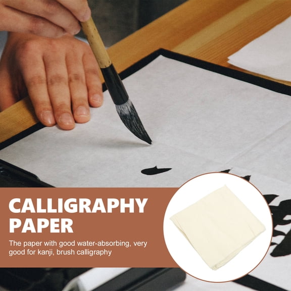 KONTONTY Flower Pattern Rice Paper for Calligraphy and Brush Painting Daily Use