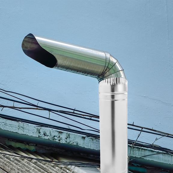 KONTONTY 1Pc Metal Iron Heating Stove Flue for Kitchen Chimney with Stable Performance