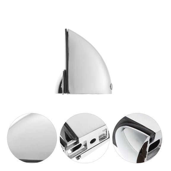 KONTONTY Home Use Plated Silver Zinc Alloy Mirror Bracket with Smooth Surface and Firm Hold
