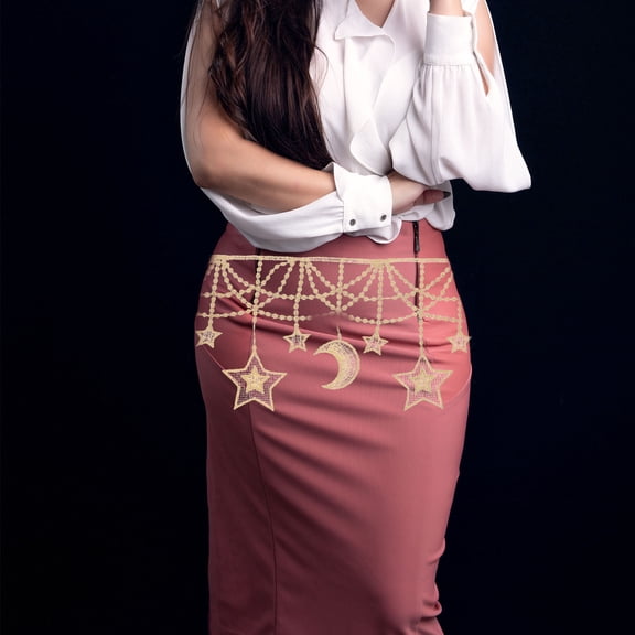 KONTONTY Decorative Golden Tassel and Lace Trim for Sewing and Clothing Accessories