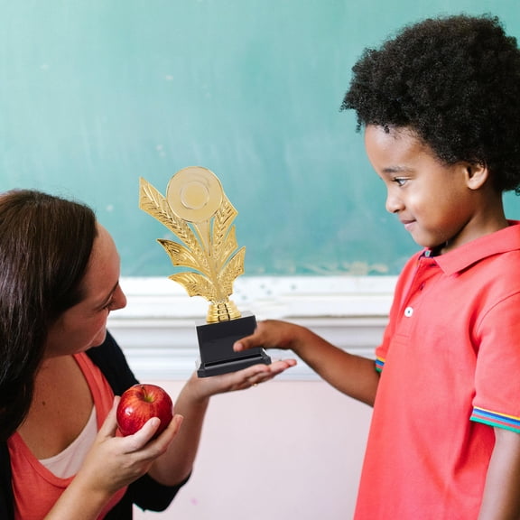 KONTONTY Golden Plastic Award Trophy Cup Durable Trophy Award for Sports Competitions and Tournament Prizes