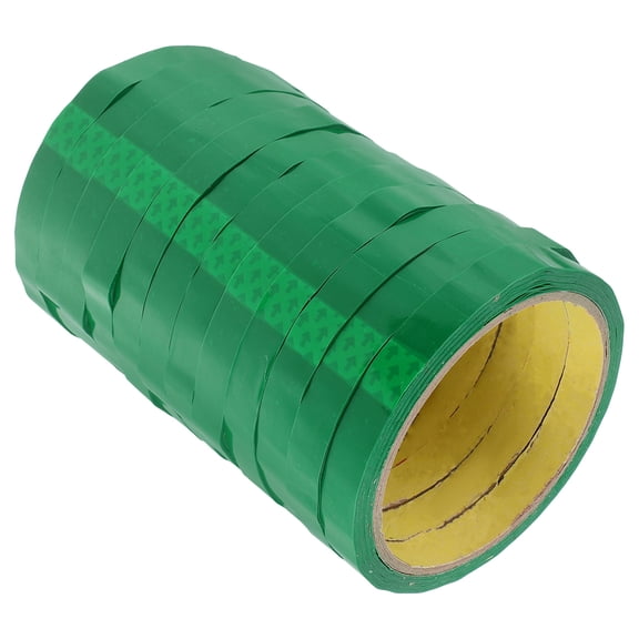 KONTONTY Green Bopp Sealing Tape for Daily Use with Strong Adhesion and Bright Colorful Design, 12pcs