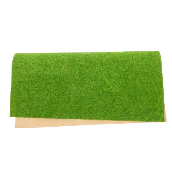 KONTONTY Green Artificial Turf Mat for DIY Lawn Decor and Sand Table Landscape Model
