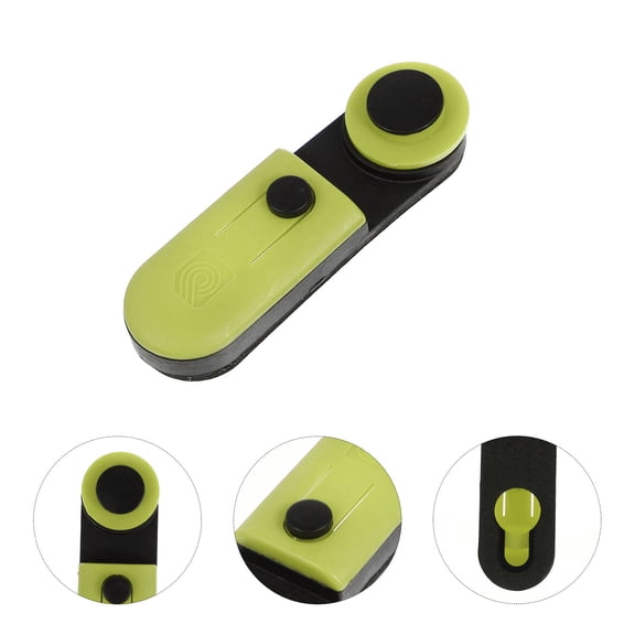 KONTONTY Easy Install Green Guitar Strap Lock Plastic Buckle for Secure Instrument Use