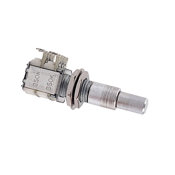KONTONTY Guitar Potentiometer Plated Silver Dual Audio Taper Perfect for Volume and Tone Upgrade
