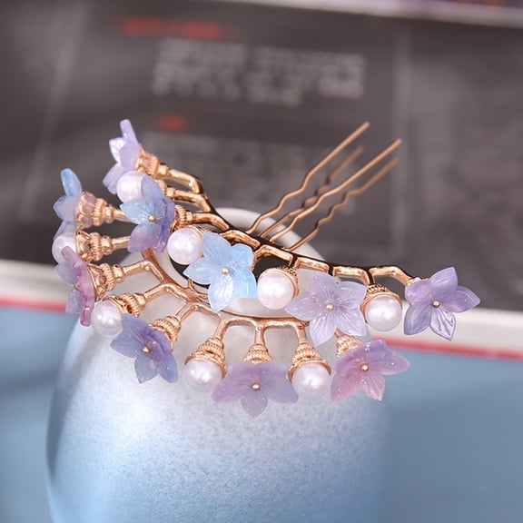 KONTONTY Hair Pins Wedding Hair Accessories Fix Thick and Curly Hair Alloy 1Pack