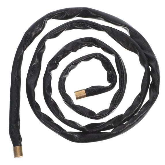 KONTONTY Adjustable PU Wire Hair Band Black for Stylish Decoration 1Pc