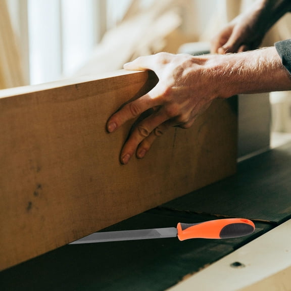 KONTONTY Woodworking Flat File with Comfortable Grip for Trimming Chamfering and Polishing