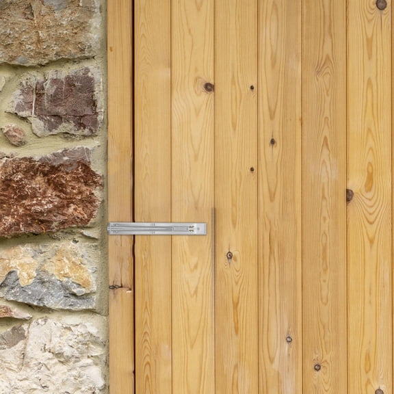 KONTONTY Heavy-Duty Stainless Steel Hidden Flush Bolt 6 Inch Concealed Security Latch for French Doors Top Latch Installation Stainless Steel Security Door Bolt Latch