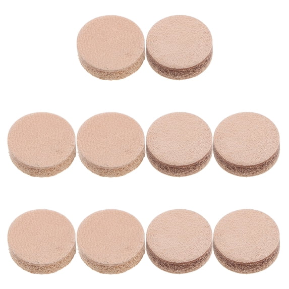 KONTONTY Hemoton 10pcs Billiard Stick Tip Snooker Cue Tips PU Material Replacement for Repair Accessories