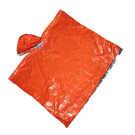 KONTONTY Compact Rain Poncho for Adults Polyester Film 1Set 51x39in