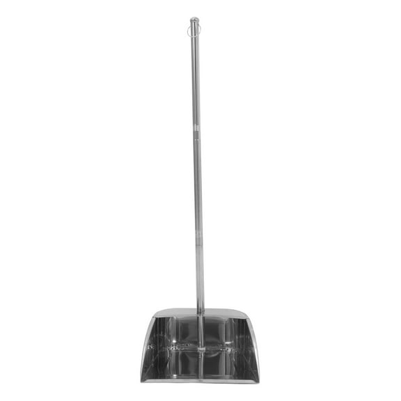 KONTONTY Ergonomic No Stoop Dustpan Stainless Steel Design for Efficient Indoor Cleaning