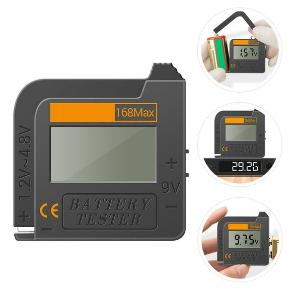 KONTONTY Household Battery Voltage Tester with Easy-to-Read Display and Robust Construction